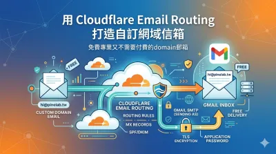 用 Cloudflare Email Routing 打造自訂網域信箱